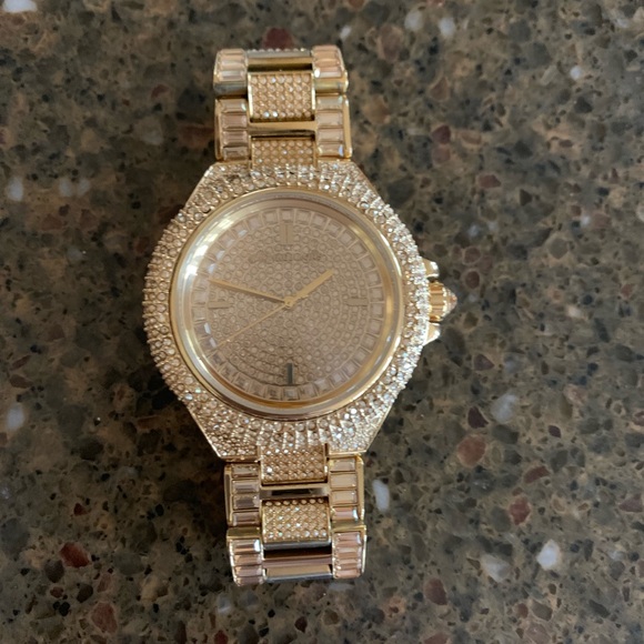 Michael Kors Camille crystal gold tone watch - Picture 5 of 7